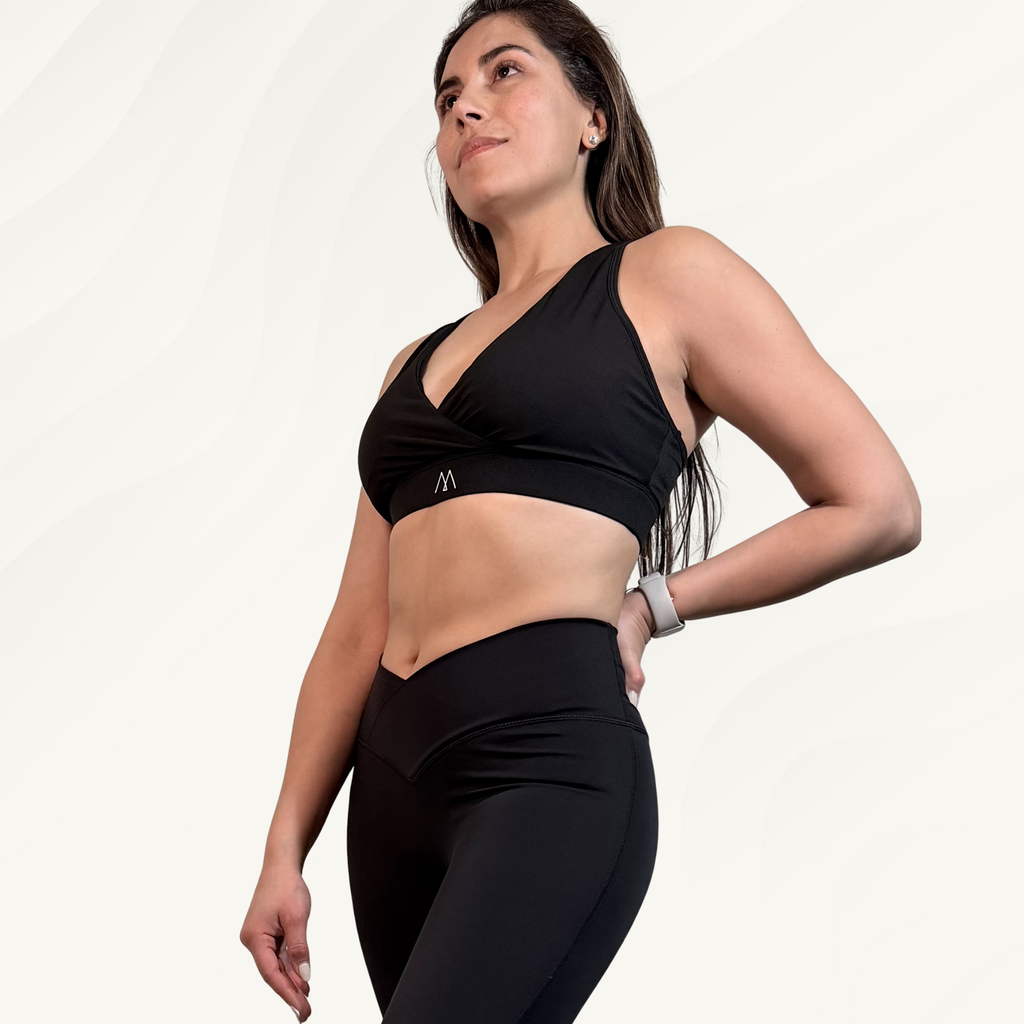 Top Peto Entrenamiento Mujer Negro