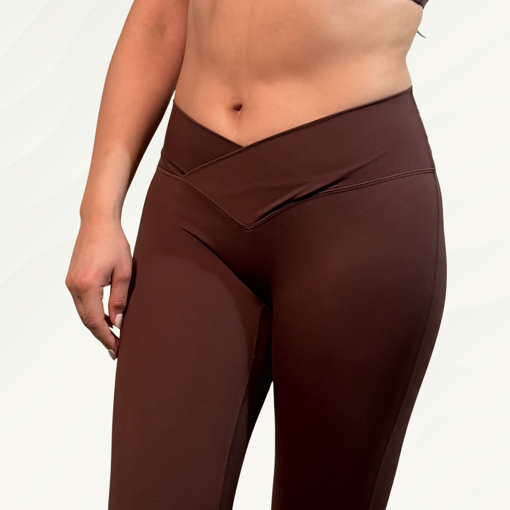 Legging Pantalón Calza deportiva color café coffee