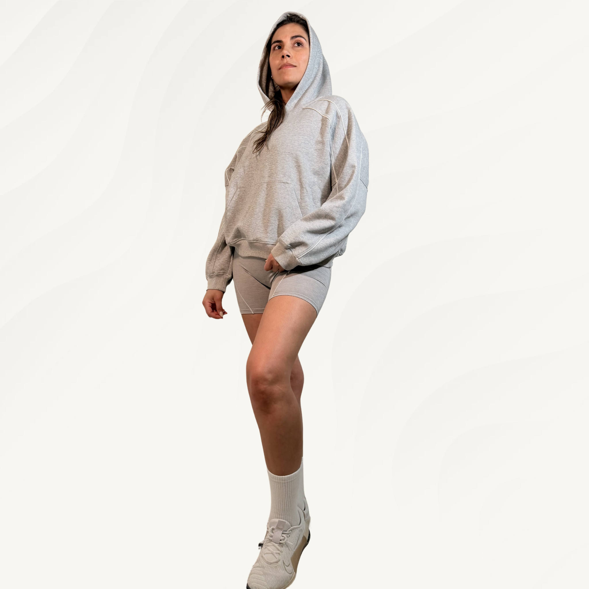 Polerón Hoodie Capucha Gris