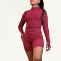 Conjunto Chaqueta Calza corta Short Slim Fit Dark Red