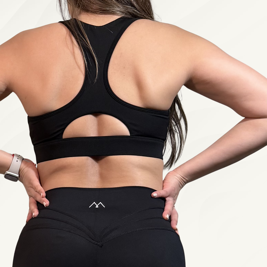 Top Peto Entrenamiento Mujer Negro